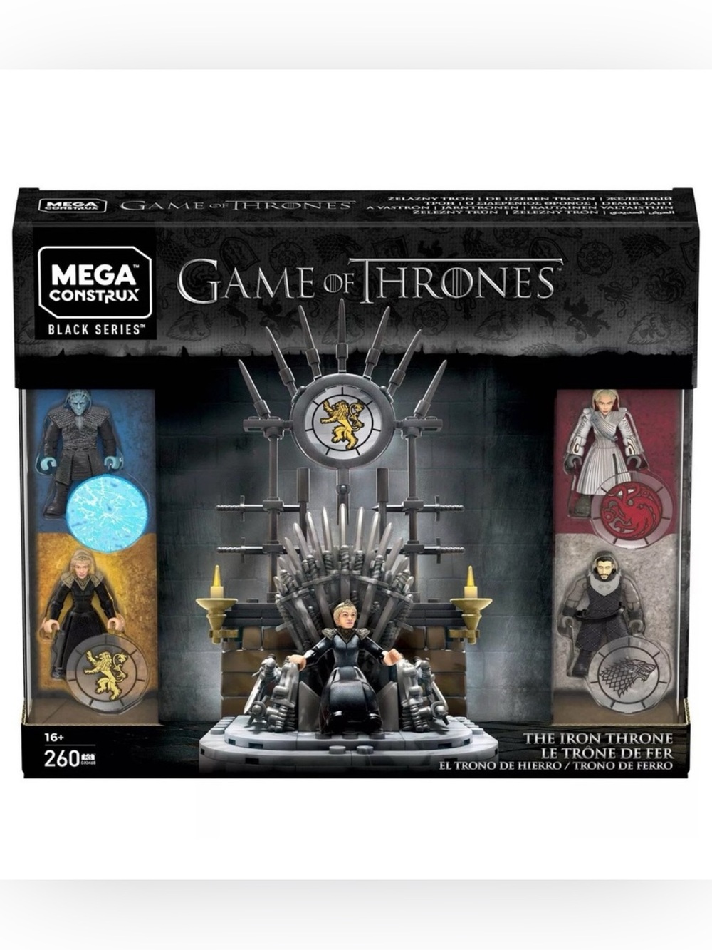 Mega Construx Game of Thrones The Iron Throne Set Daenerys Jon Snow Cersei